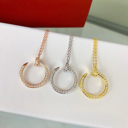 [Luxe Jewelry]JUSTE NECKLACE FULL DIAMOND