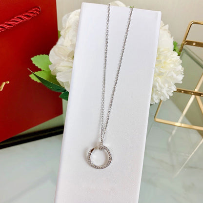 [Luxe Jewelry]JUSTE NECKLACE FULL DIAMOND