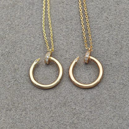 [Luxe Jewelry]JUSTE NECKLACE HALF DIAMOND