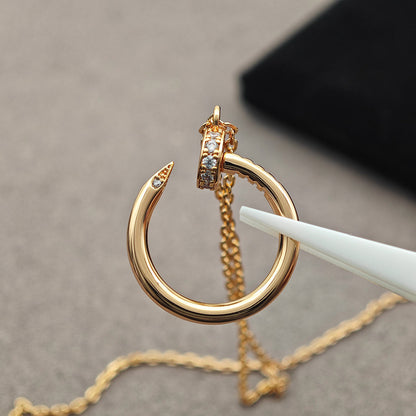[Luxe Jewelry]JUSTE NECKLACE HALF DIAMOND