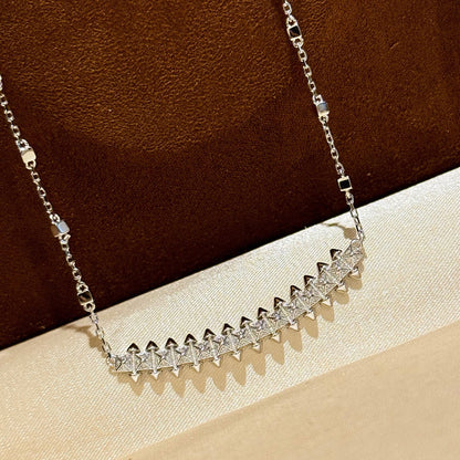 [Luxe Jewelry]CLASH  SMALL FULL DIAMOND NECKLACE