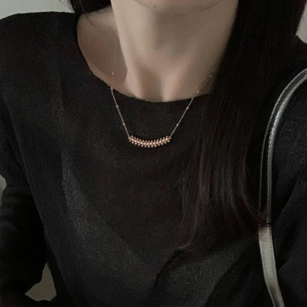 [Luxe Jewelry]CLASH  SMALL FULL DIAMOND NECKLACE