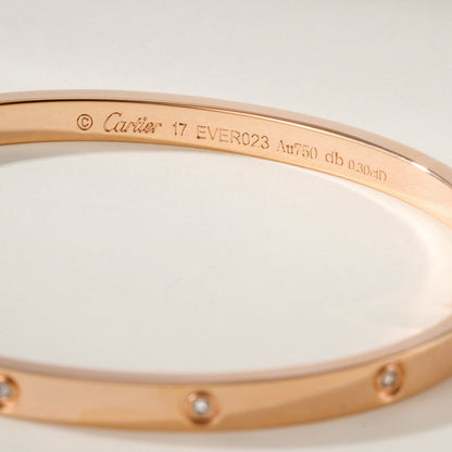 [Luxe Jewelry]LOVE BRACELET 3.65MM 10 DIAMONDS