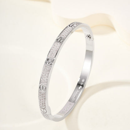[Luxe Jewelry]LOVE BRACELET 4.8MM DIAMOND-PAVED