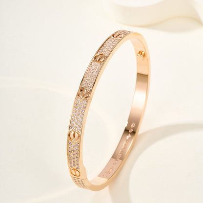[Luxe Jewelry]LOVE BRACELET 4.8MM DIAMOND-PAVED