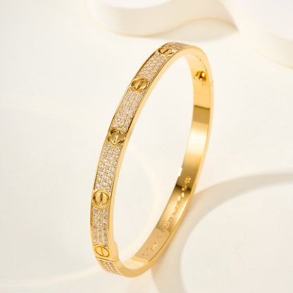 [Luxe Jewelry]LOVE BRACELET 4.8MM DIAMOND-PAVED