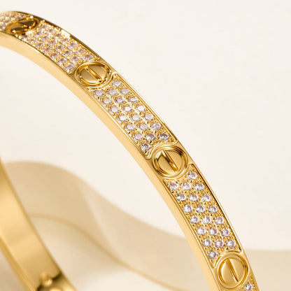 [Luxe Jewelry]LOVE BRACELET 4.8MM DIAMOND-PAVED