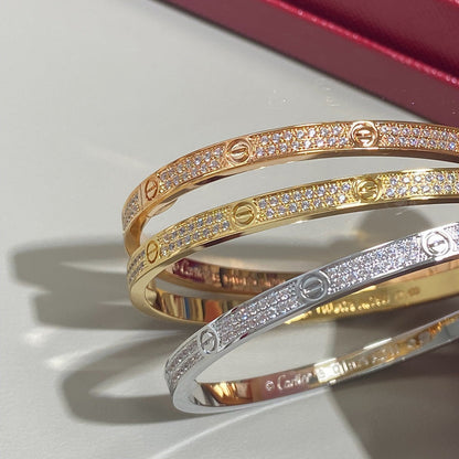 [Luxe Jewelry]LOVE BRACELET 3.65MM DIAMOND-PAVED