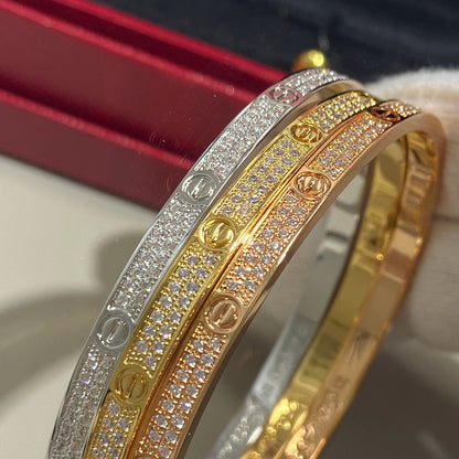 [Luxe Jewelry]LOVE BRACELET 3.65MM DIAMOND-PAVED