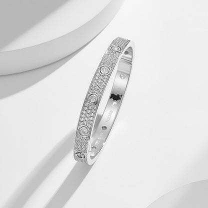 [Luxe Jewelry]LOVE BRACELET 6.1MM DIAMOND-PAVED 10 BIG DIAMONDS