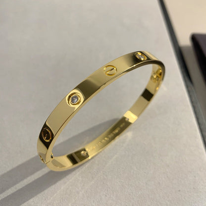 [Luxe Jewelry]LOVE BRACELET 6.1MM 4 DIAMONDS