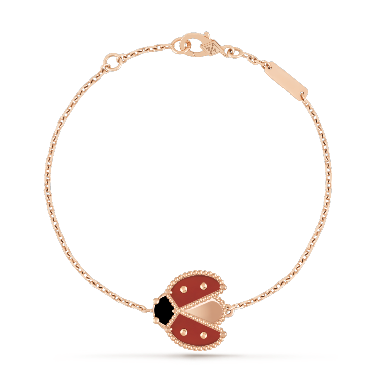 [LUXE NOBLE]LUCKY SPRING 1 MOTIF PINK GOLD BRACELET