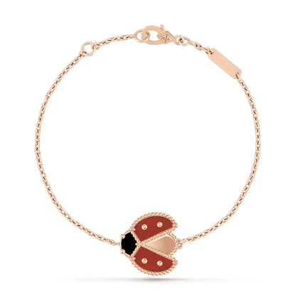 [LUXE NOBLE]LUCKY SPRING 1 MOTIF PINK GOLD BRACELET
