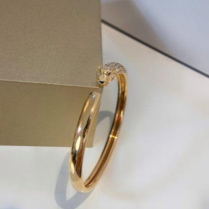 [Luxe Jewelry]PANTHERE HALF DIAMOND OPEN BRACELET