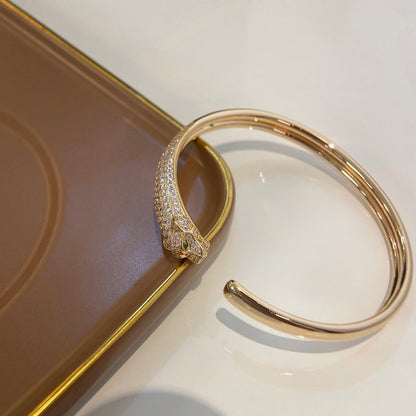 [Luxe Jewelry]PANTHERE HALF DIAMOND OPEN BRACELET