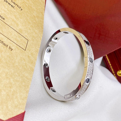 [Luxe Jewelry]LOVE BRACELET 6.1MM DIAMOND-PAVED CERAMIC