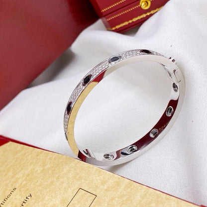 [Luxe Jewelry]LOVE BRACELET 6.1MM DIAMOND-PAVED CERAMIC
