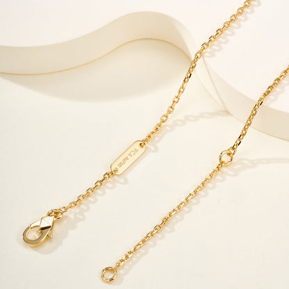 [Luxe JURI]FLOWERLACE NECKLACE 5 DIAMONDS