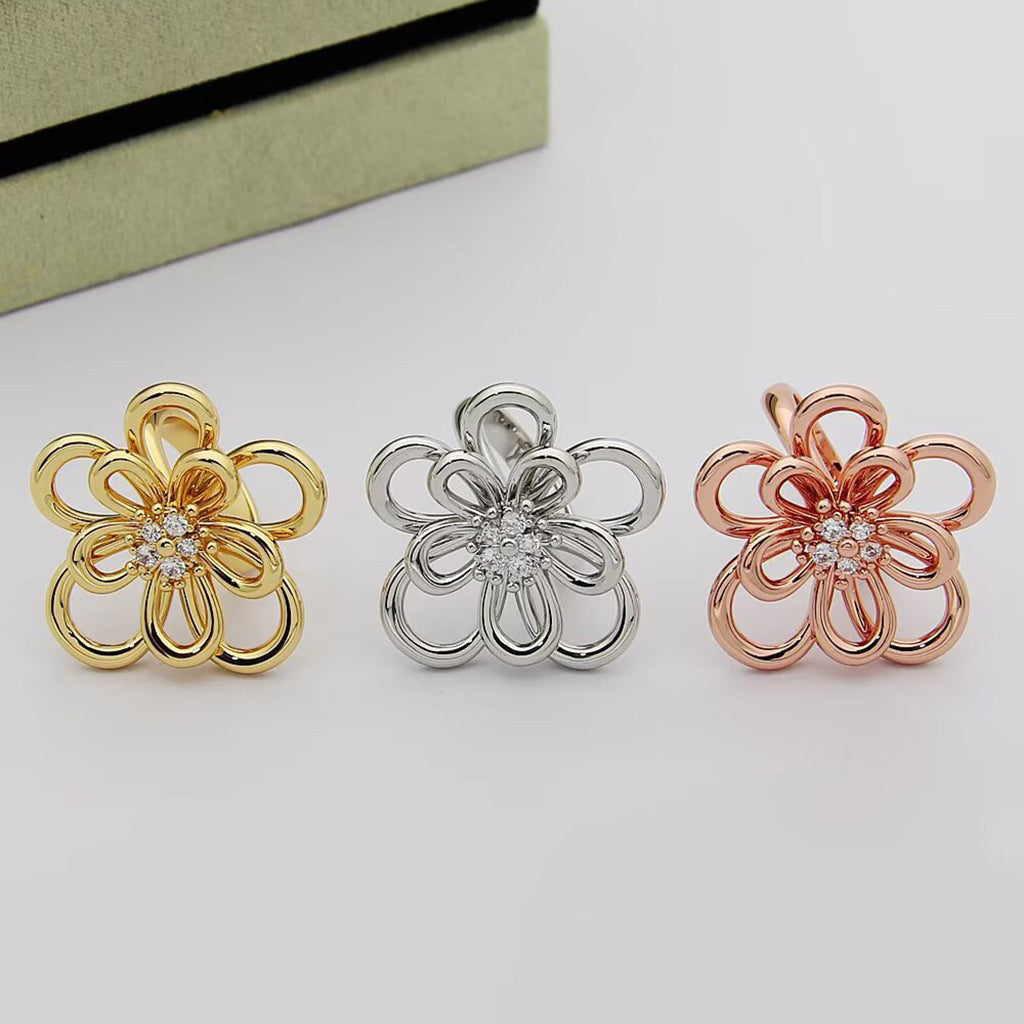 [Luxe JURI] FLOWERLACE RING 5 DIAMONDS