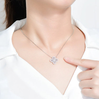 [LUXE NOBLE]LOOP NECKLACE FULL MOTIF DIAMOND 16MM MULTIPLE COLORS