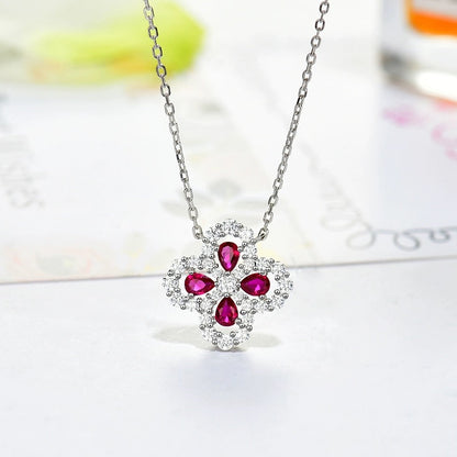 [LUXE NOBLE]LOOP NECKLACE FULL MOTIF DIAMOND 16MM MULTIPLE COLORS