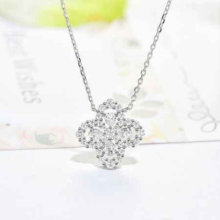 [LUXE NOBLE]LOOP NECKLACE FULL MOTIF DIAMOND 16MM MULTIPLE COLORS
