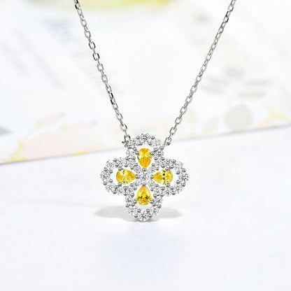 [LUXE NOBLE]LOOP NECKLACE FULL MOTIF DIAMOND 16MM MULTIPLE COLORS