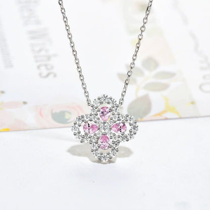 [LUXE NOBLE]LOOP NECKLACE FULL MOTIF DIAMOND 16MM MULTIPLE COLORS