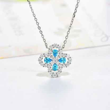 [LUXE NOBLE]LOOP NECKLACE FULL MOTIF DIAMOND 16MM MULTIPLE COLORS