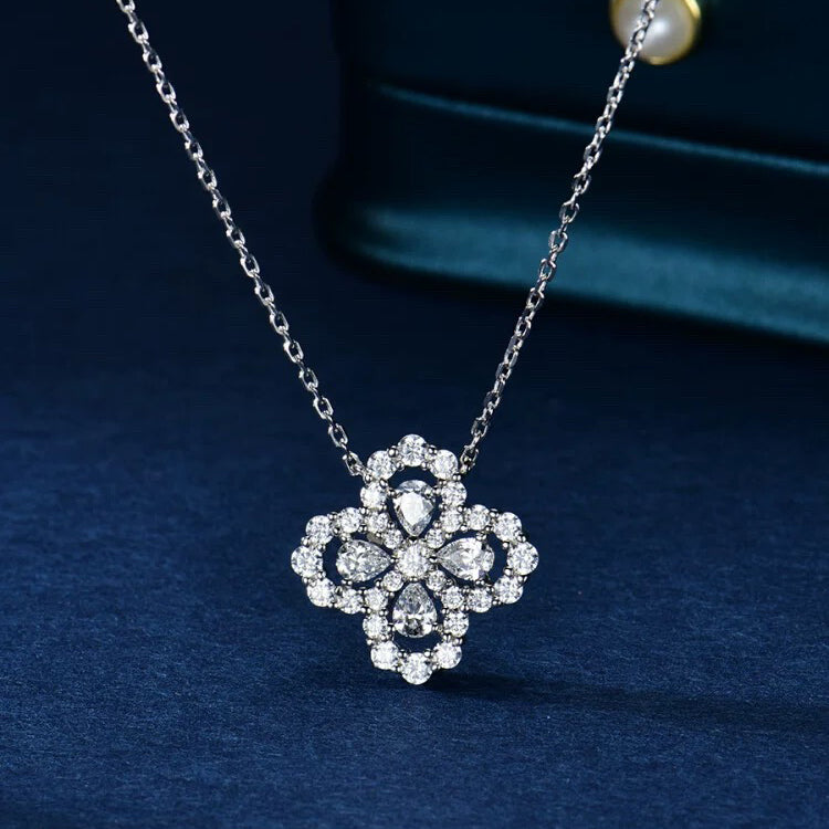 [LUXE NOBLE]LOOP NECKLACE FULL MOTIF DIAMOND 16MM MULTIPLE COLORS