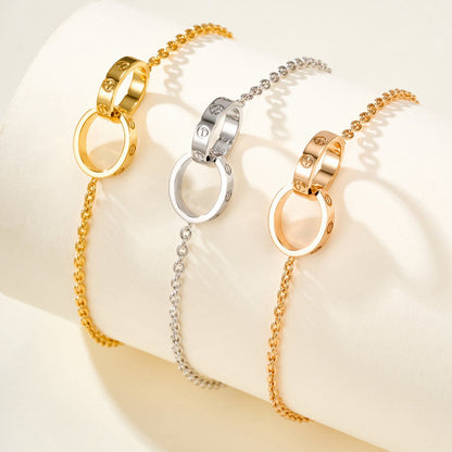 [Luxe Jewelry]LOVE BRACELET DOUBLE RING