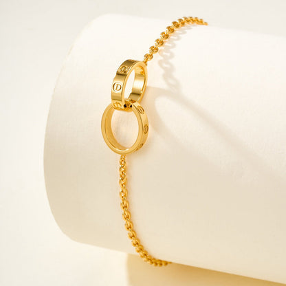 [Luxe Jewelry]LOVE BRACELET DOUBLE RING