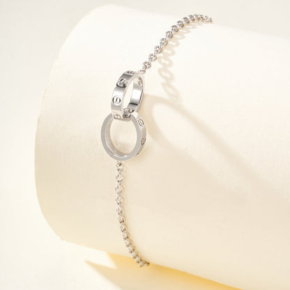 [Luxe Jewelry]LOVE BRACELET DOUBLE RING