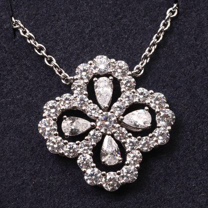 [LUXE NOBLE]LOOP NECKLACE FULL MOTIF DIAMOND 16MM MULTIPLE COLORS