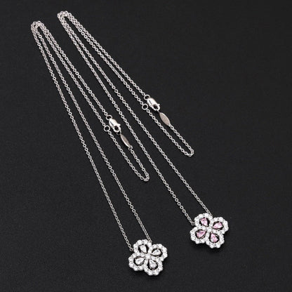 [LUXE NOBLE]LOOP NECKLACE FULL MOTIF DIAMOND 16MM MULTIPLE COLORS