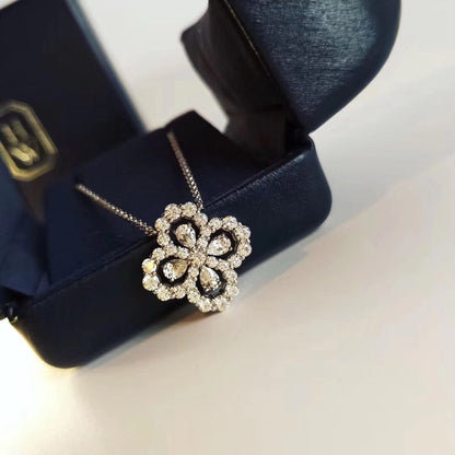 [LUXE NOBLE]LOOP NECKLACE FULL MOTIF DIAMOND 16MM MULTIPLE COLORS