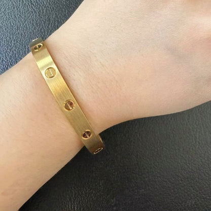 [Luxe Jewelry]LOVE BRACELET 6.1MM BRUSHED