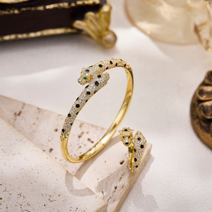 [Luxe Jewelry]PANTHERE DOUBLE HEADED FULL DIAMOND  RING