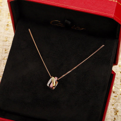 [Luxe Jewelry]TRINITY CUSHION NECKLACE COLLECTION