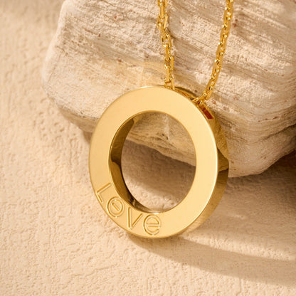 [Luxe Jewelry]LOVE NECKLACE 16MM  FULL DIAMOND