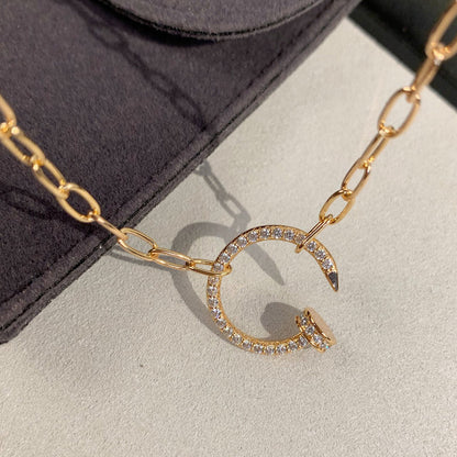 [Luxe Jewelry]JUSTE NECKLACE FULL DIAMONDS