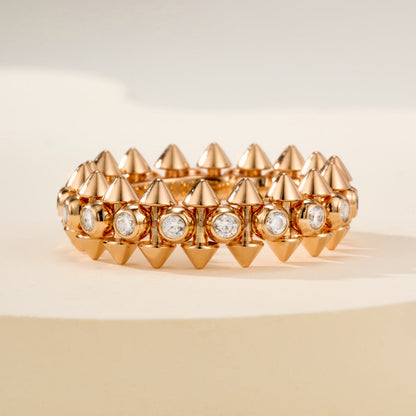 [Luxe Jewelry]CLASH 6.8MM DIAMOND MEDIUM RING
