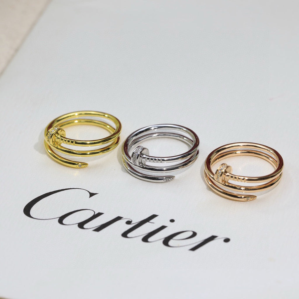 [Luxe Jewelry]JUSTE RING 4.8MM HALF DIAMOND