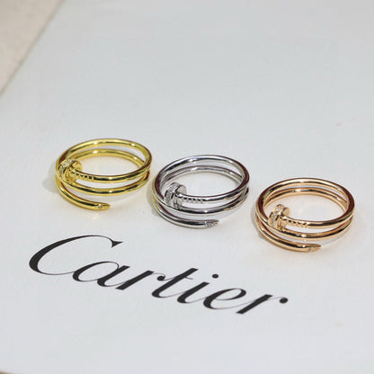 [Luxe Jewelry]JUSTE RING 4.8MM HALF DIAMOND