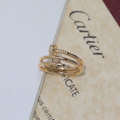 [Luxe Jewelry]JUSTE RING 4.8MM HALF DIAMOND
