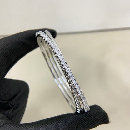 [Luxe Jewelry]ETINCELLE HALF-PAVED DIAMOND BRACELET