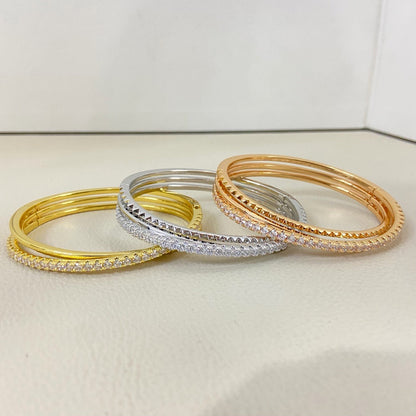[Luxe Jewelry]ETINCELLE HALF-PAVED DIAMOND BRACELET