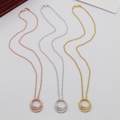 [Luxe Jewelry]ETINCELLE  FULL DIAMOND NECKLACE