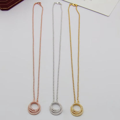 [Luxe Jewelry]ETINCELLE  FULL DIAMOND NECKLACE
