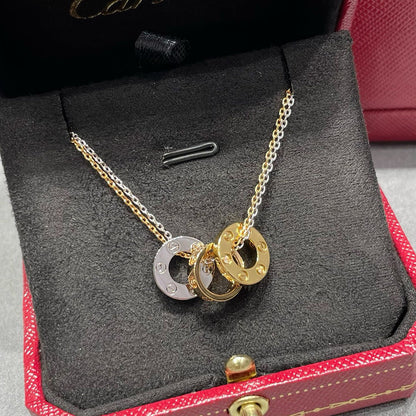 [Luxe Jewelry]LOVE 6 DIAMOND PENDANT NECKLACE